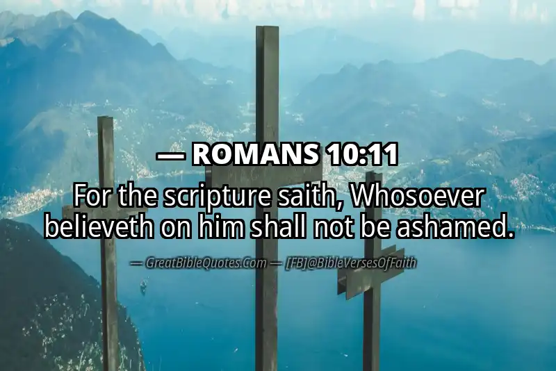 Image for ROMANS 10:11 Bible verse