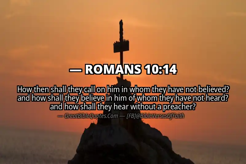 Image for ROMANS 10:14 Bible verse