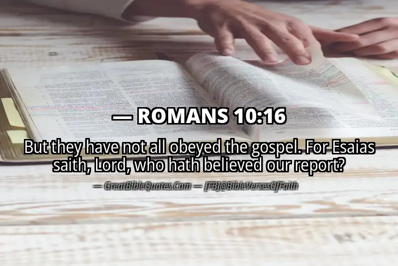 ROMANS 10:16 Verse