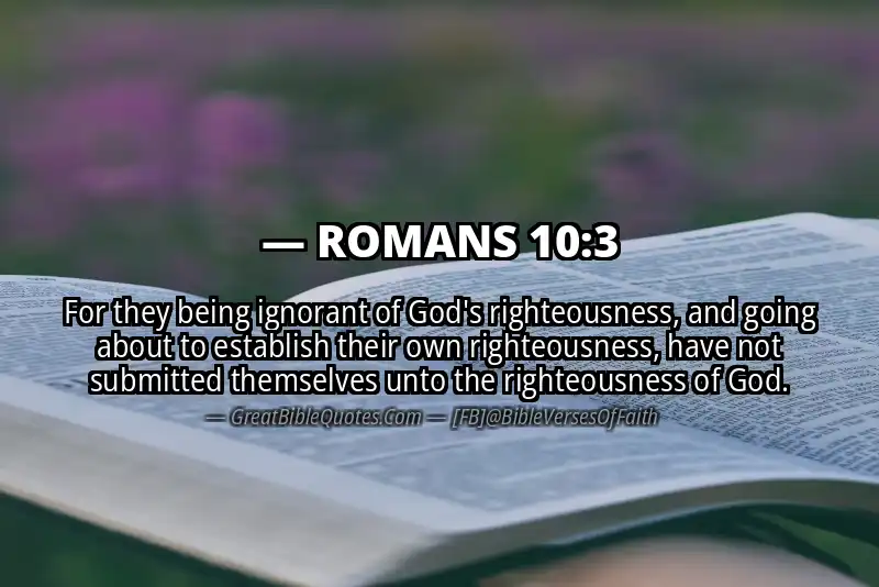 ROMANS 10:3 Verse
