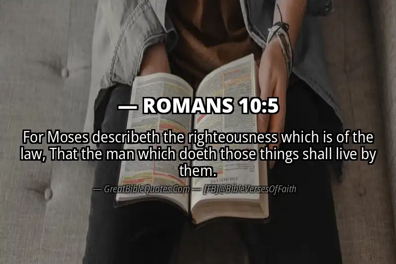 ROMANS 10:5 Verse