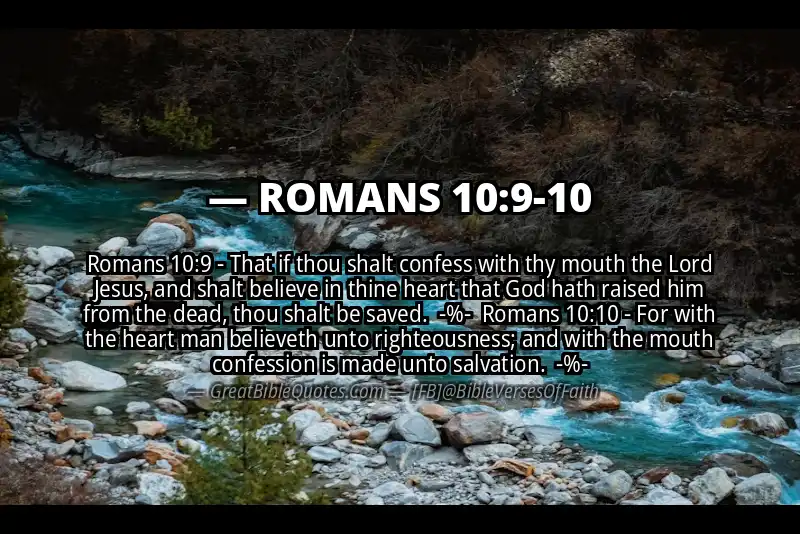 Image for ROMANS 10:9-10 Bible verse