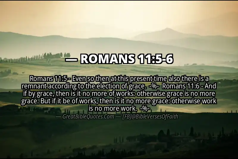 Image for ROMANS 11:5-6 Bible verse