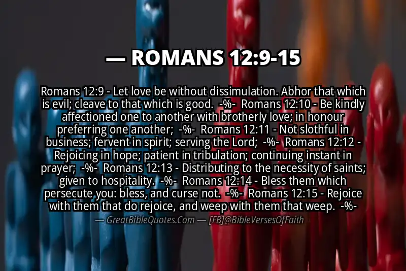 Image for ROMANS 12:9-15 Bible verse