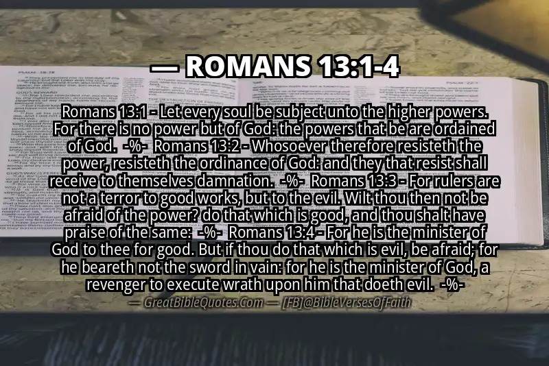 Image for ROMANS 13:1-4 Bible verse