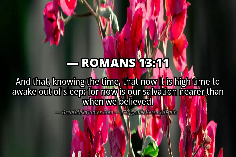 Image for ROMANS 13:11 Bible verse