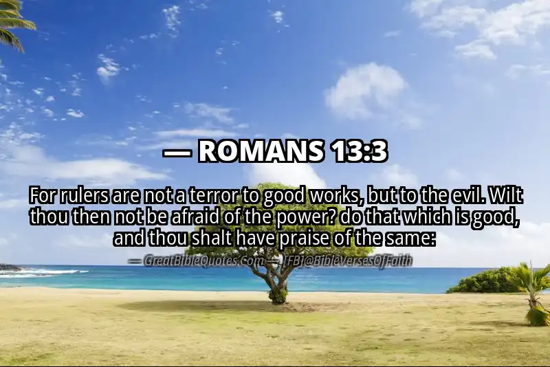 ROMANS 13:3 Verse