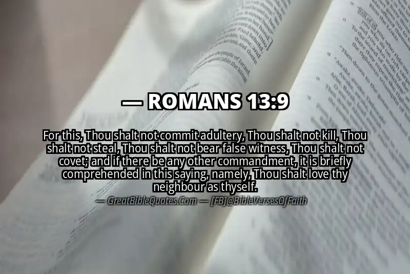 Image for ROMANS 13:9 Bible verse