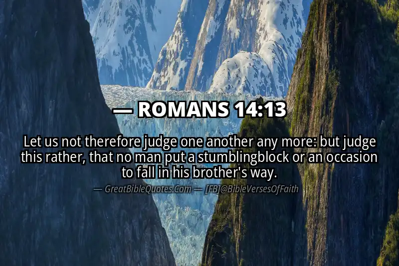 ROMANS 14:13 Verse
