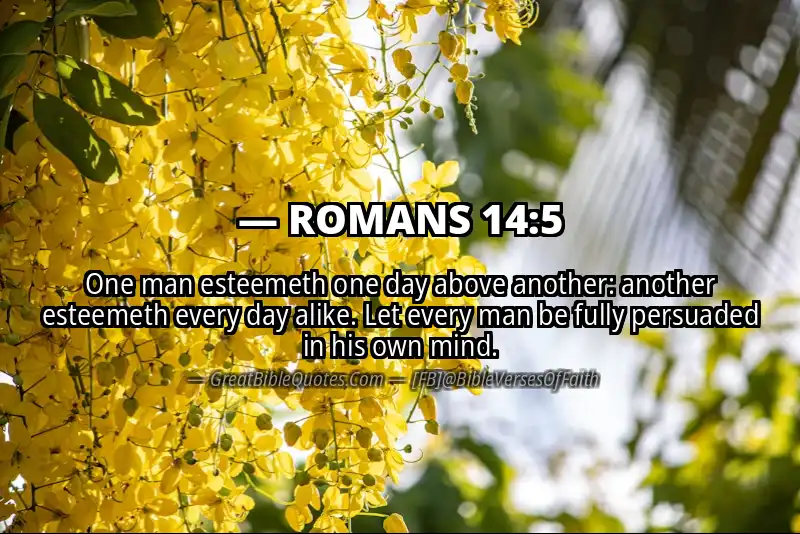 ROMANS 14:5 Verse