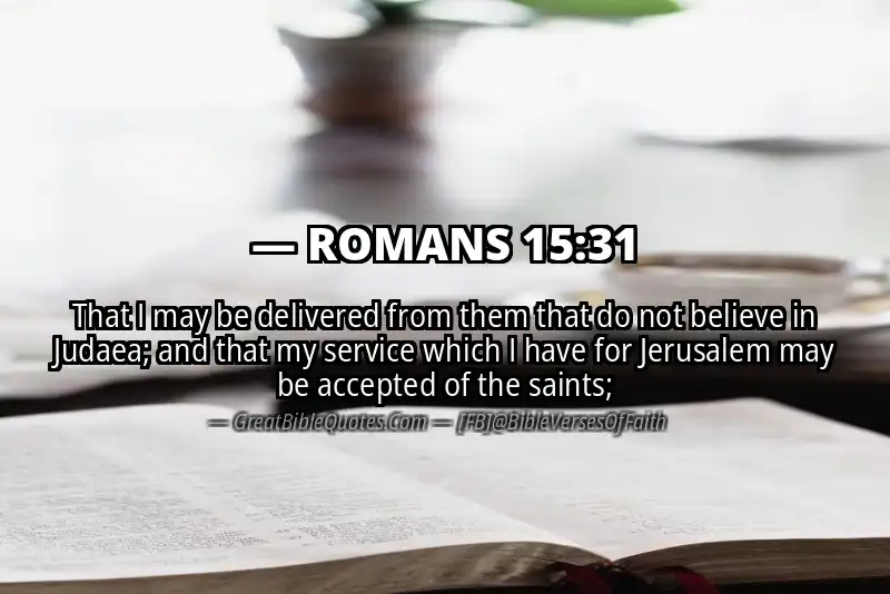 ROMANS 15:31 Verse