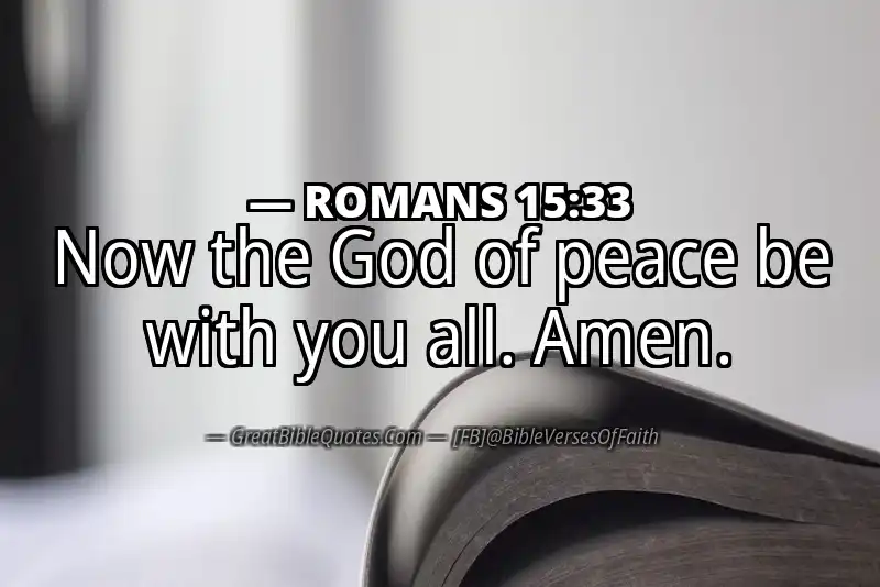 Image for ROMANS 15:33 Bible verse
