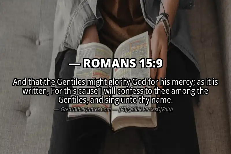 ROMANS 15:9 Verse