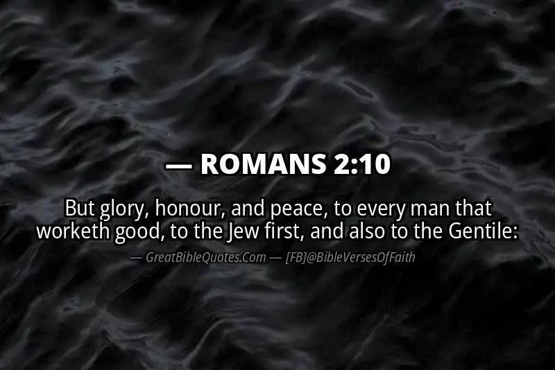 ROMANS 2:10 Verse