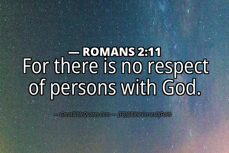 ROMANS 2:11 Verse