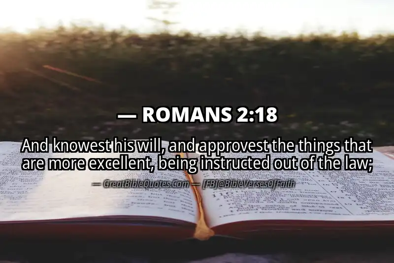 ROMANS 2:18 Verse