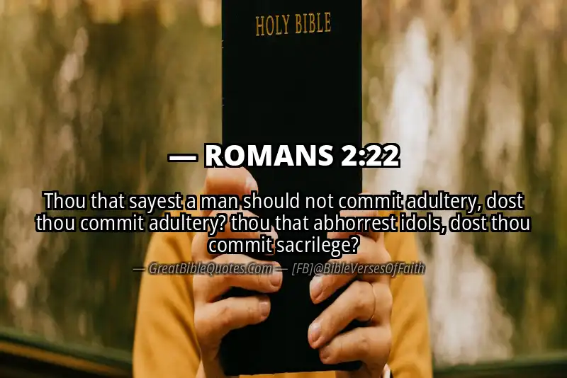 ROMANS 2:22 Verse