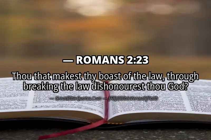ROMANS 2:23 Verse