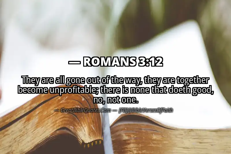 ROMANS 3:12 Verse