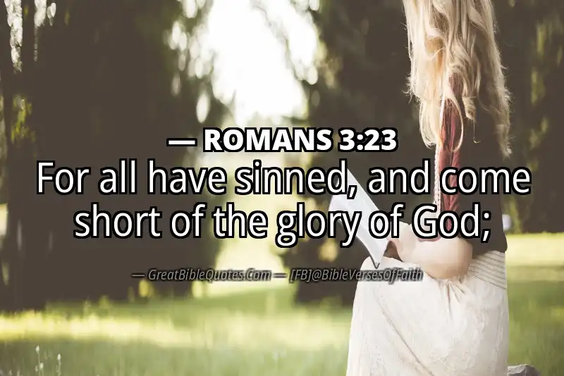 Image for ROMANS 3:23 Bible verse