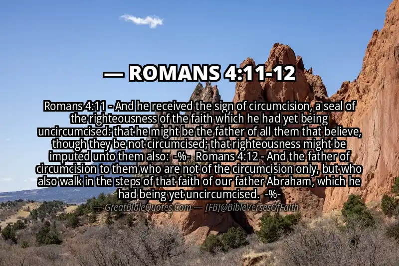 Image for ROMANS 4:11-12 Bible verse