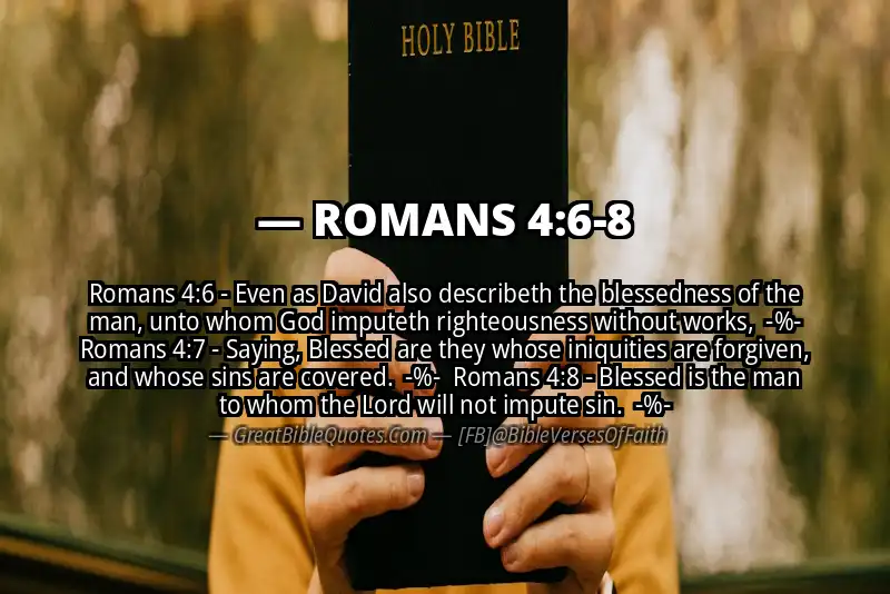 Image for ROMANS 4:6-8 Bible verse