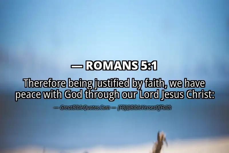 Image for ROMANS 5:1 Bible verse