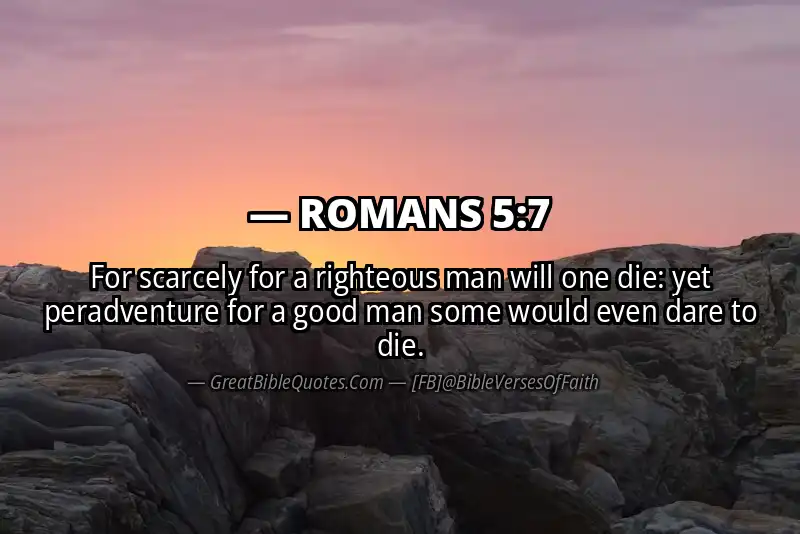 ROMANS 5:7 Verse