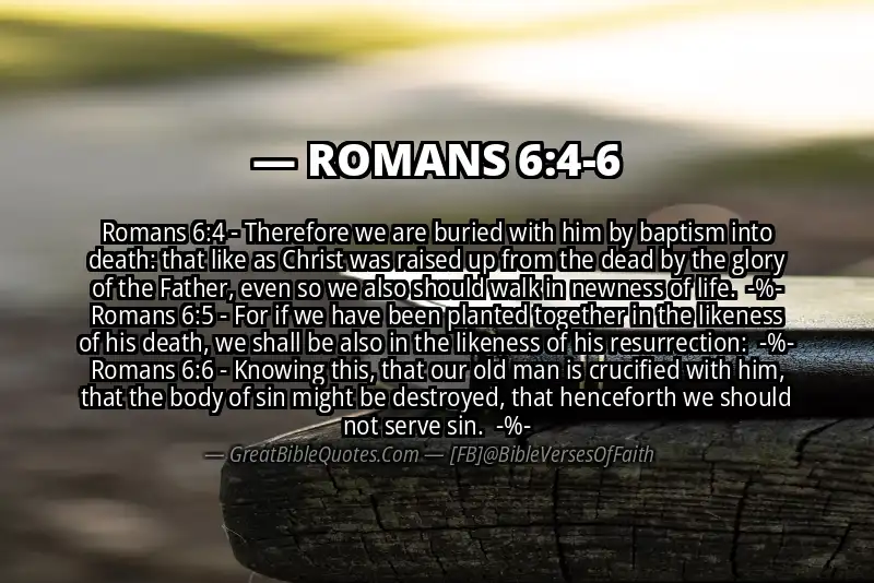 Image for ROMANS 6:4-6 Bible verse