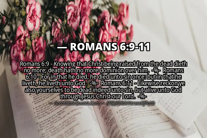 Image for ROMANS 6:9-11 Bible verse