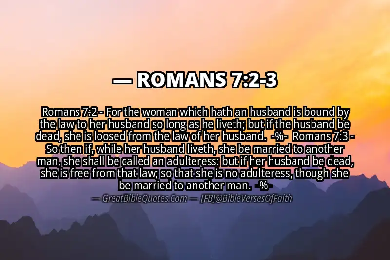 Image for ROMANS 7:2-3 Bible verse