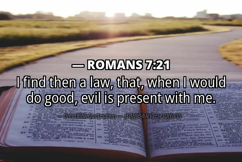 ROMANS 7:21 Verse