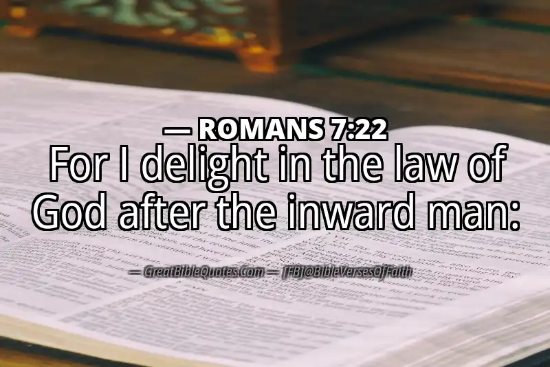 ROMANS 7:22 Verse