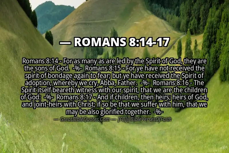 ROMANS 8:14-17 Verse Image
