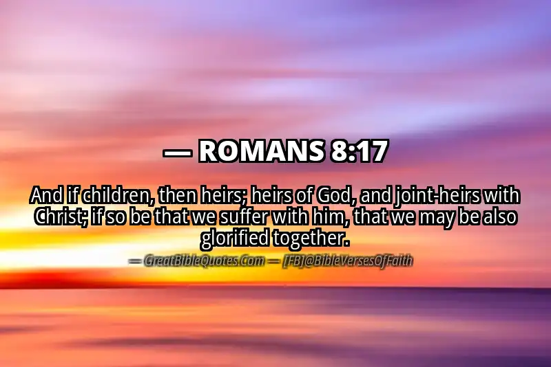 Image for ROMANS 8:17 Bible verse