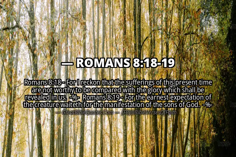 Image for ROMANS 8:18-19 Bible verse