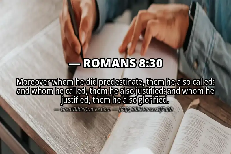 Image for ROMANS 8:30 Bible verse