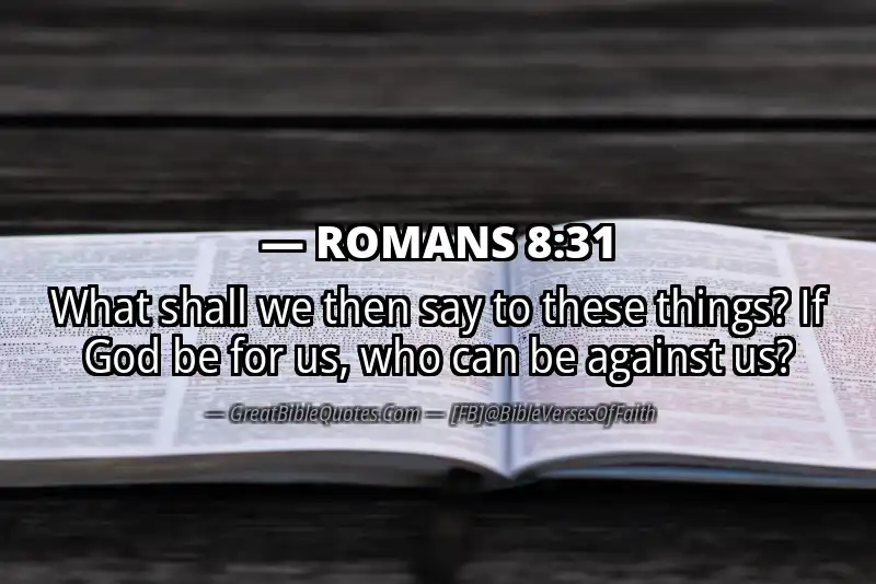 Image for ROMANS 8:31 Bible verse