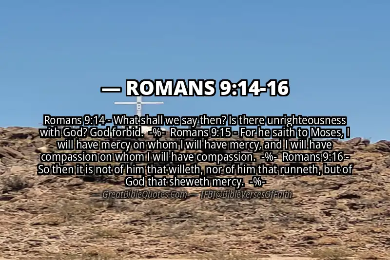 Image for ROMANS 9:14-16 Bible verse