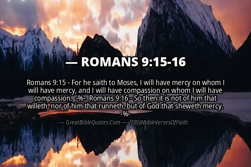 Image for ROMANS 9:15-16 Bible verse