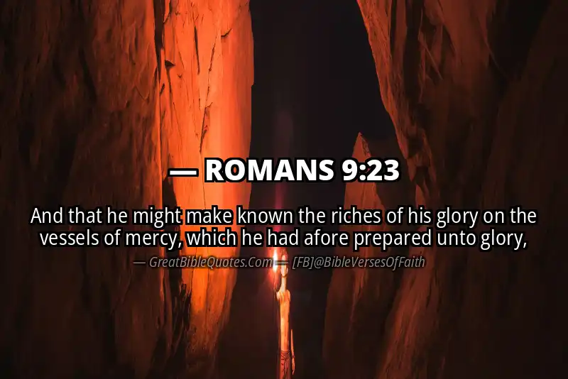 ROMANS 9:23 Verse