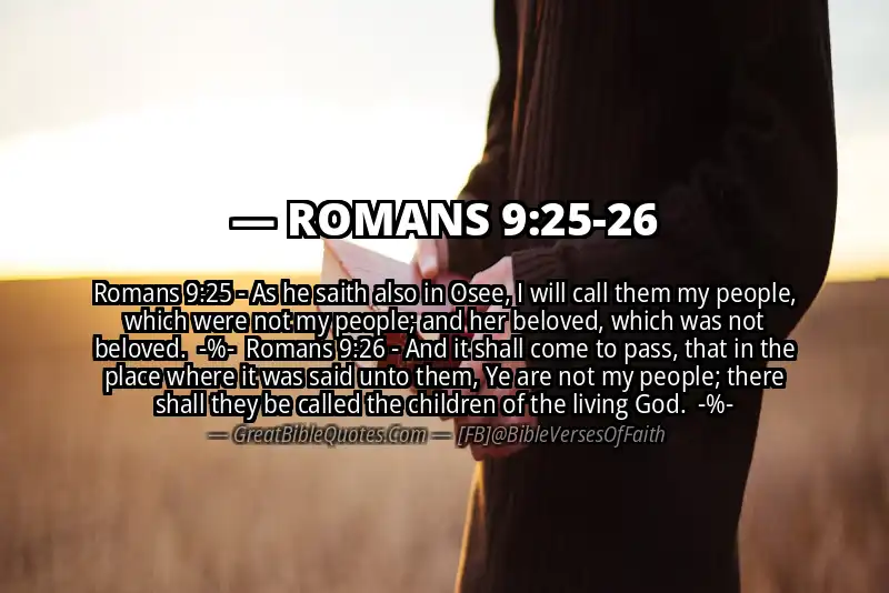 Image for ROMANS 9:25-26 Bible verse