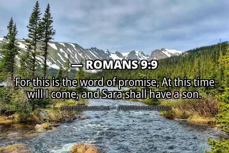 ROMANS 9:9 Verse