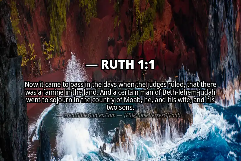 Bible verse: RUTH 1:1 Image