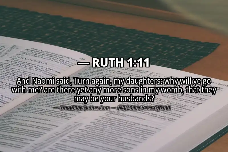 Bible verse: RUTH 1:11 Image