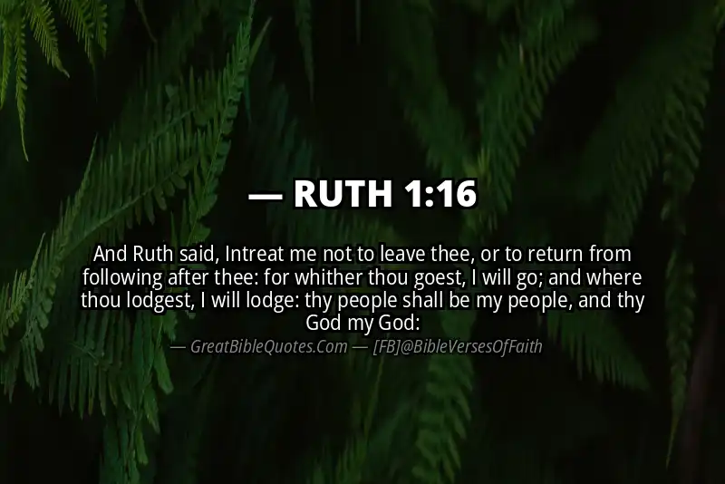 RUTH 1:16 Verse