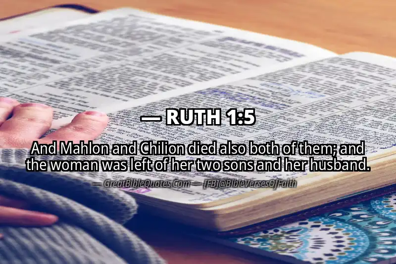 Bible verse: RUTH 1:5 Image