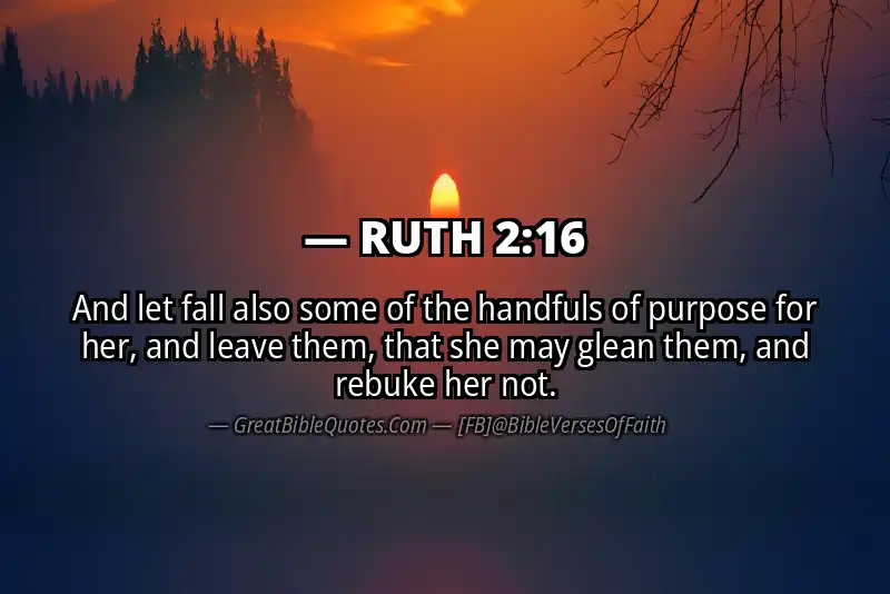 RUTH 2:16 Verse Image