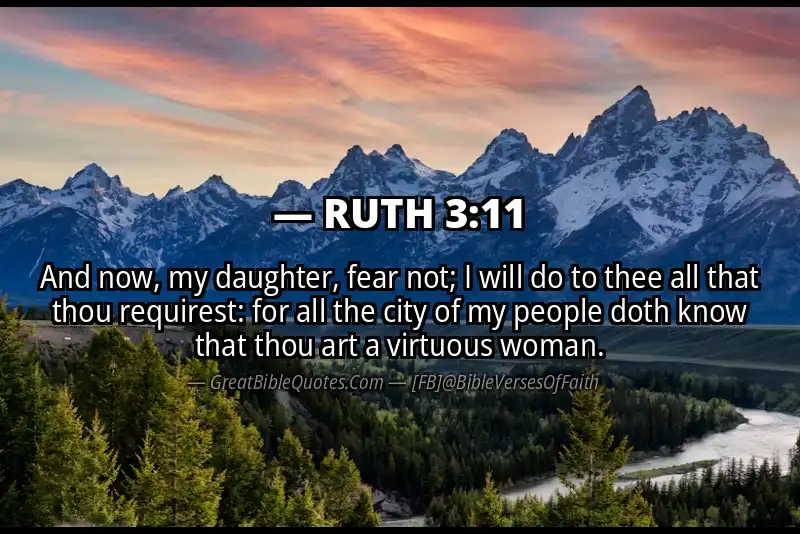 Bible verse: RUTH 3:11 Image