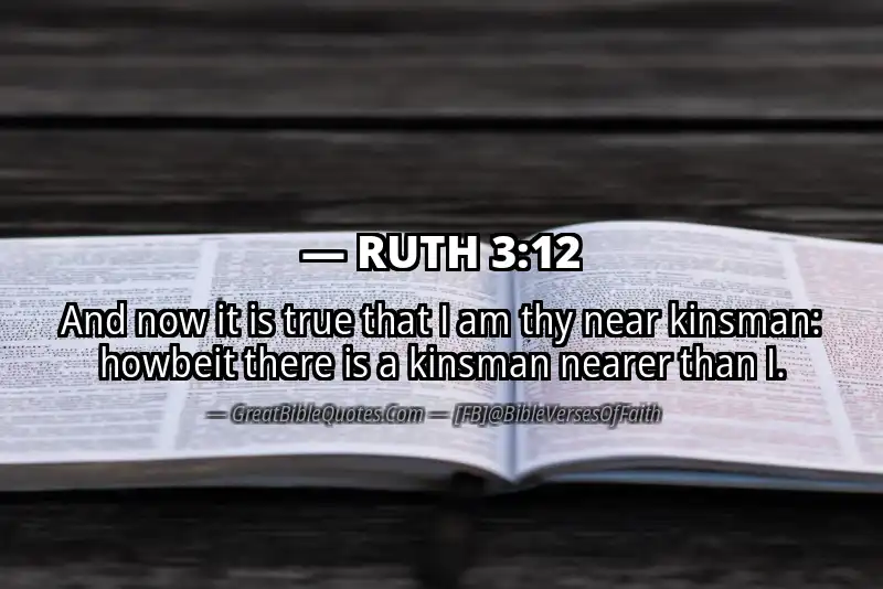 Bible verse: RUTH 3:12 Image